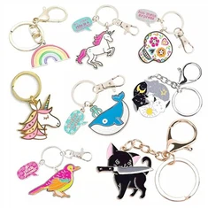 Метални емајл привезак за кључеве